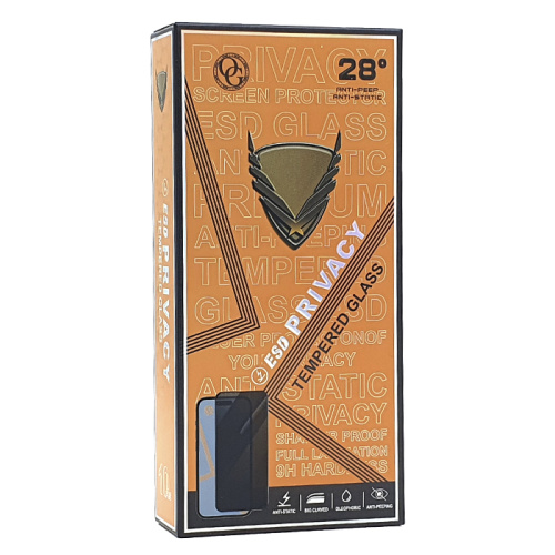 Стекло защитное golden armor (антишпион) для Samsung a34 5g черное