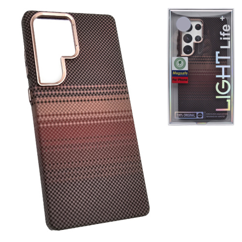 Чехол-крышка #47 light sunset (magsafe) для Samsung s24 ultra коричневый