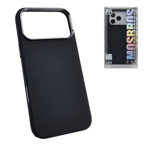 Чехол-крышка #36 mosbros (mag) carbone для iphone 17 pro черный (j222) 