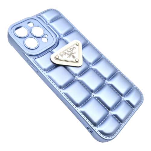 Чехол-силикон prada для iphone 13 pro max голубой