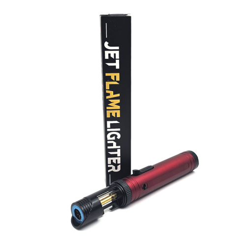Зажигалка газовая jet flame lighter серая