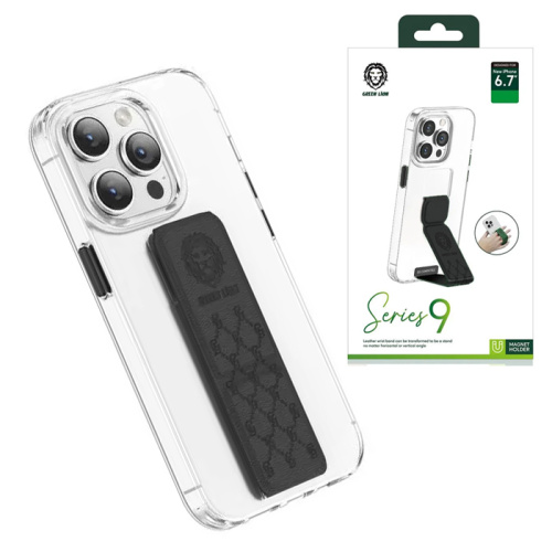 Чехол-крышка green lion series 9 clear case для iphone 14 pro черный