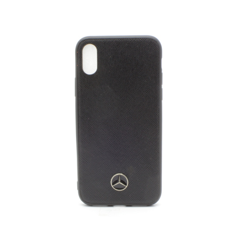 Чехол-крышка графит mersedes iphone x черная