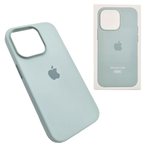 Чехол-крышка silicone case magsafe для iphone 14pro бирюзовый