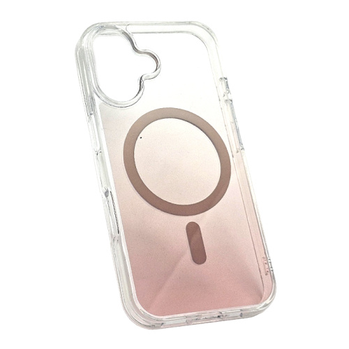 Чехол-крышка case #001 magsafe для iphone 16 gold