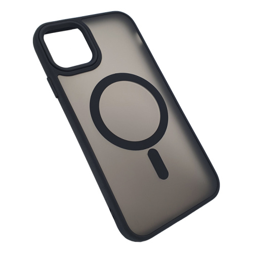 Чехол крышка magnetic collection mil-std для iphone 15 черный
