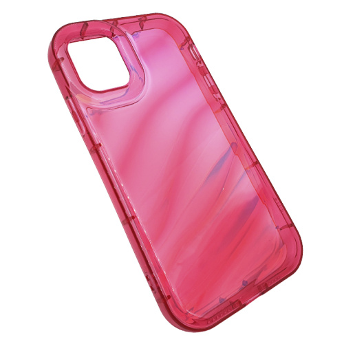 Чехол-силикон ocean waves для iphone 13/14 розовый