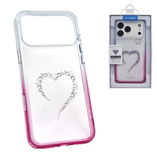 Чехол-крышка #67 j-case diamond iphone 17 pro max розовый