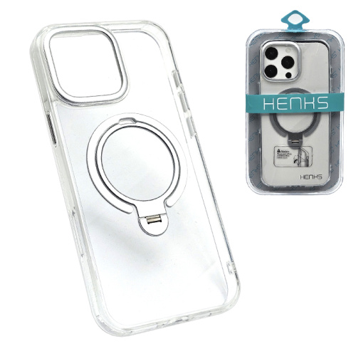 Чехол-крышка henks revolve magsafe для iphone 16 pro прозрачный