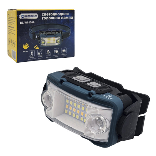 Фонарь налобный bleslux bl-w6106a led+smd яркость 