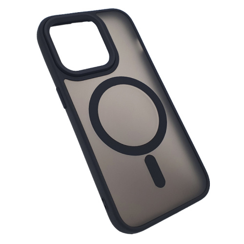 Чехол крышка magnetic collection mil-std для iphone 15 pro черный