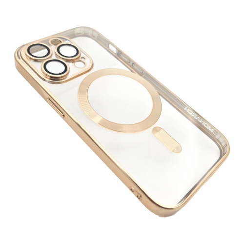 Чехол-крышка monarch gryzal series magnetic для iphone 14pro золотой