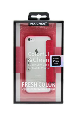 Чехол-книжка nx case для iphone 5/5s красная