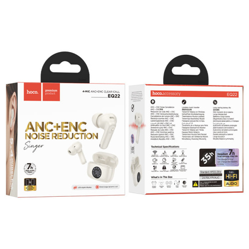 Hoco tws eq22 белые