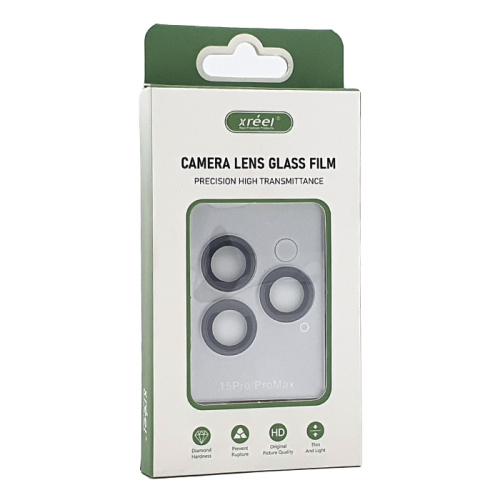 Стекло защитное на камеру xreel для iphone 15 pro/15 pro max черный