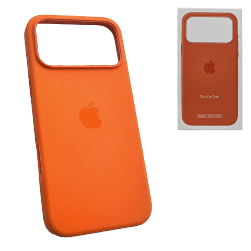 Чехол-крышка #44 silicone case для iphone 17 pro оранжевая