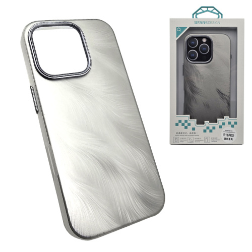 Чехол-крышка dfans design с узорами для iphone 16 pro серый