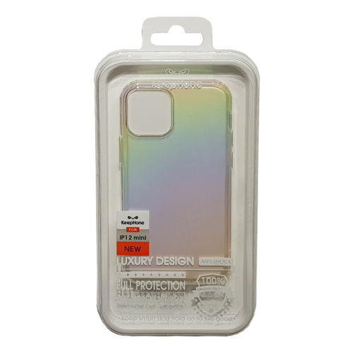 Чехол крышка keephone rainbow для iphone 12 mini (5.4) белый