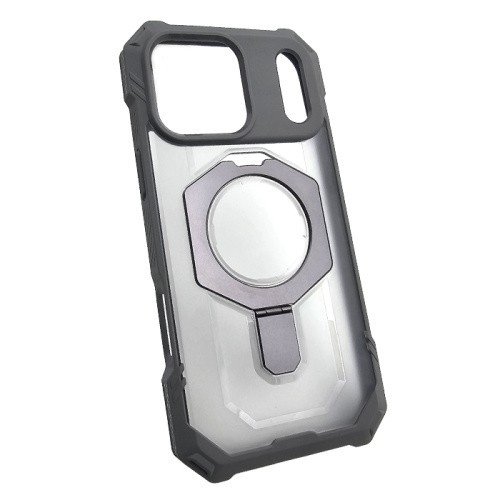 Чехол-крышка #27 (magsafe) с кольцом для iphone 17 pro серый