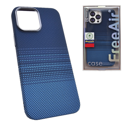 Чехол-крышка free air pixel (magsafe) для iphone 13 pro max сине-голубой