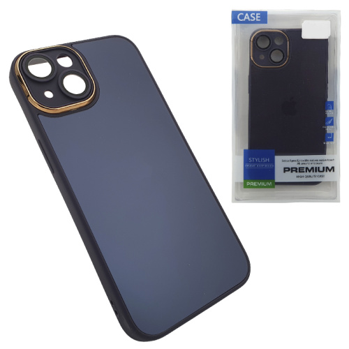 Чехол-крышка stylish glass case для iphone 14 фиолетовый