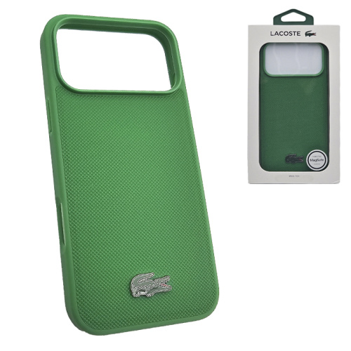 Чехол-крышка #32 lacoste petit (magsafe) для iphone 17 pro зеленый (lplae)