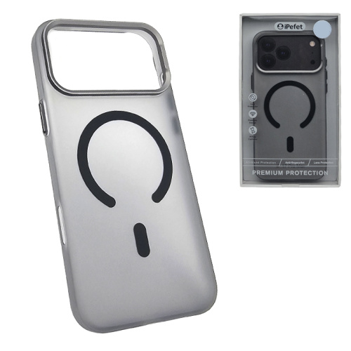 Чехол-крышка ipefet matte magsafe для iphone 17 pro max черный