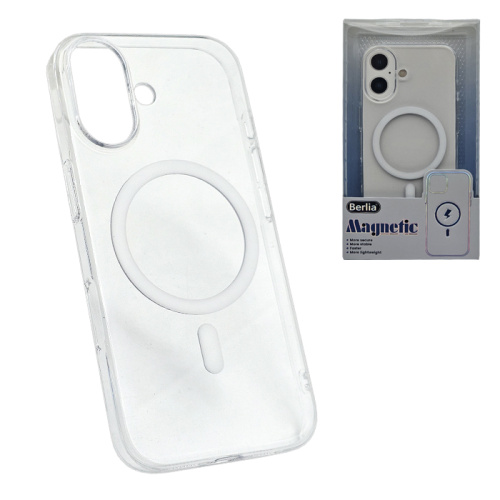 Чехол-крышка berlia magsafe для iphone 17 прозрачный
