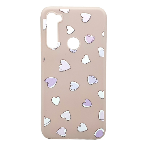 Чехол-силикон сердце 2020 xiaomi redmi note 8 розовый 525