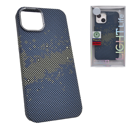 Чехол-крышка #47 light pixel star (magsafe) для iphone 13/14 синий