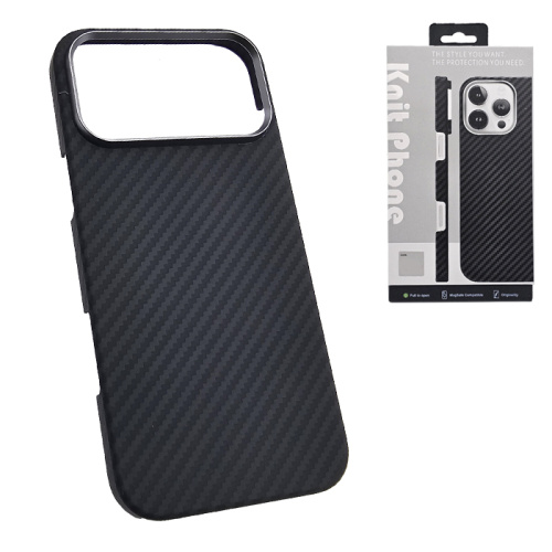 Чехол-крышка knit magsafe (box) для iphone 17 pro max carbone черный
