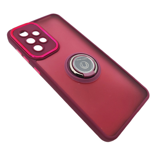 Чехол-крышка beauty с кольцом Samsung a33 бордовый 