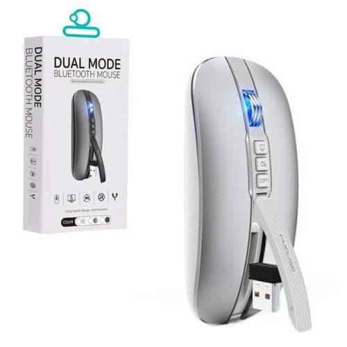 Мышь беспроводная coteci dual mode 84009ts серебристый