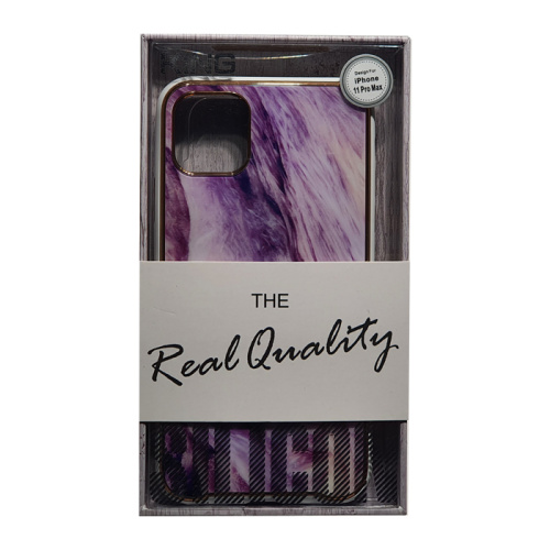 Чехол крышка king мрамор для iphone 11 pro max (6,5) фиолетовый