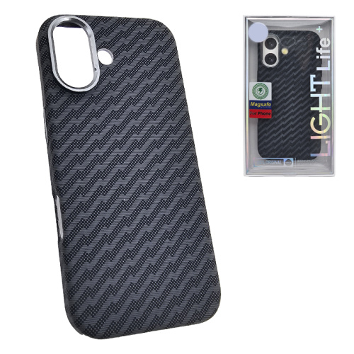 Чехол-крышка #47 light zig zag (magsafe) для iphone 17 черный