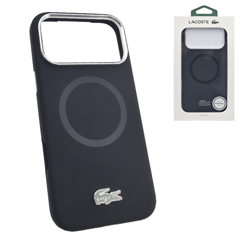 Чехол-крышка #32 lacoste liquid (magsafe) для iphone 17 pro черный (lslak)