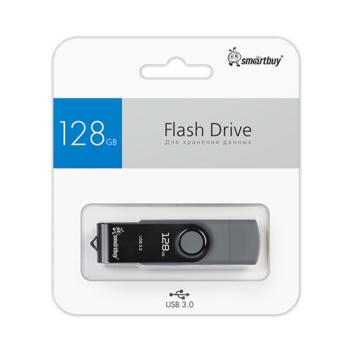 128gb (3.1) usb smartbuy twist dual серая