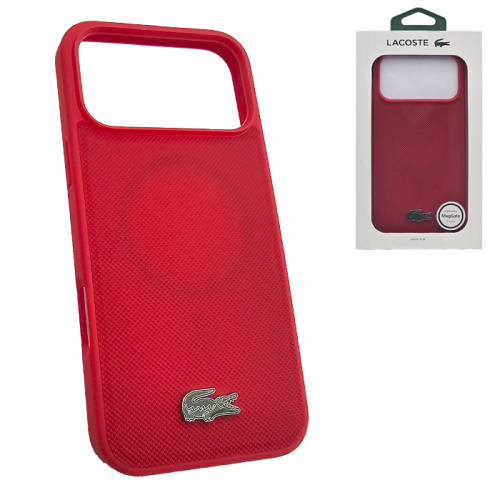 Чехол-крышка #32 lacoste petit (magsafe) для iphone 17 pro max красный (xplar)