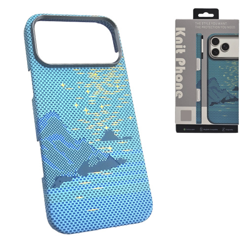 Чехол-крышка knit magsafe (box) для iphone 17 pro max mount бирюзовый