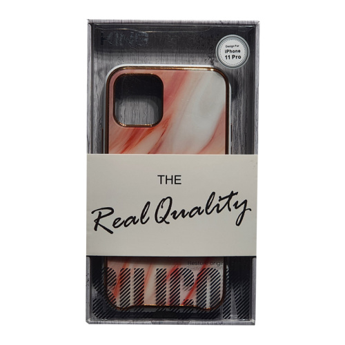 Чехол крышка king мрамор для iphone 11 pro (5,8) оранжевый