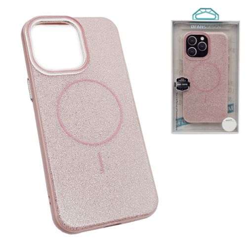 Чехол-крышка dfans shine magsafe для iphone 16 pro max розовый