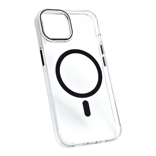Чехол-крышка clear magnetic #011 для iphone 13/14 черный