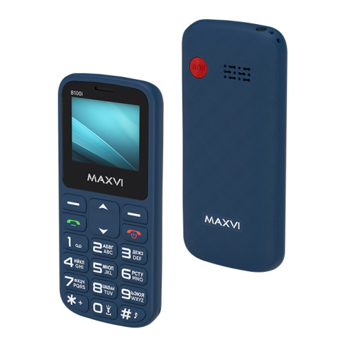Тел.maxvi b100i blue (eac)