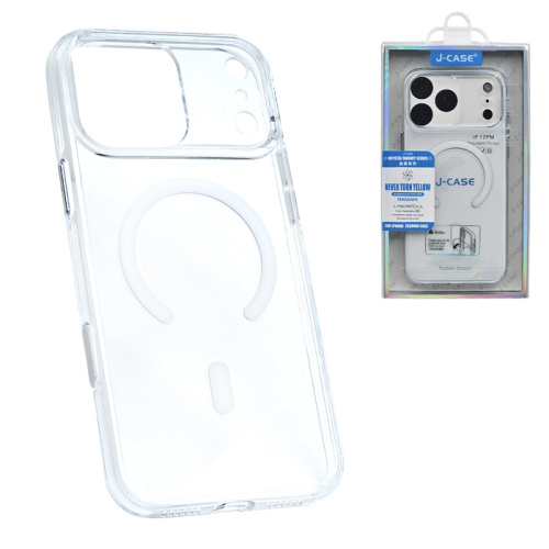 Чехол-крышка #66 j-case crystal iphone 17 pro прозрачный