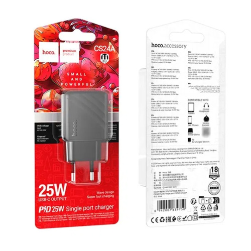Сзу hoco cs24a (pd25w)черное
