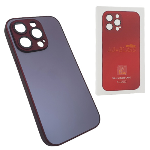 Чехол-крышка ag-glass sapphire lens iphone 15 pro красный
