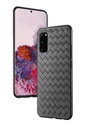 Чехол-силикон плетенка Samsung a20s (2019) черный