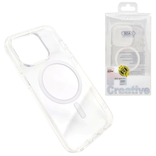 Чехол-силикон #64 clear case для iphone 14 pro max белый