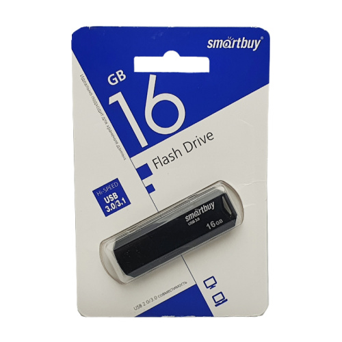 16gb (3.1) usb smartbuy clue чёрный