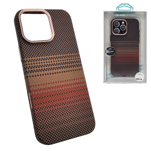 Чехол крышка dfans sunset magsafe iphone 16 pro коричневый